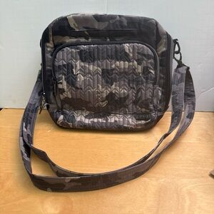 Lug Ranger Crossbody Shoulder Bag in Midnight Camo Navy Blue Gray Black Quilted
